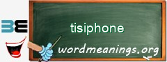 WordMeaning blackboard for tisiphone